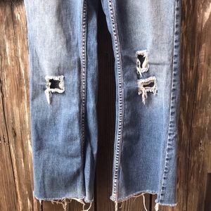 Distressed Mossimo Bootcut Jeans 9